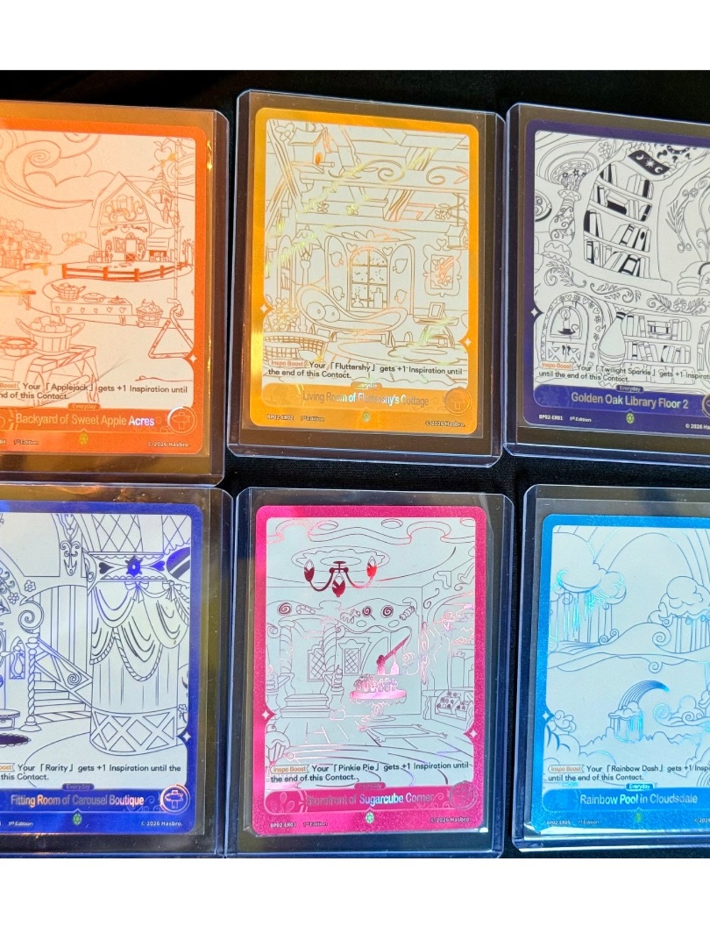 My Little Pony PLATINUM 1st Edition ER Foil Card Lot Set of 6 BP02 2026 English